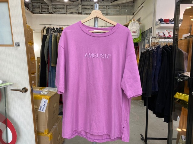 AMBUSH LOGO EMBROIDERY TEE LAVANDER 4 078265