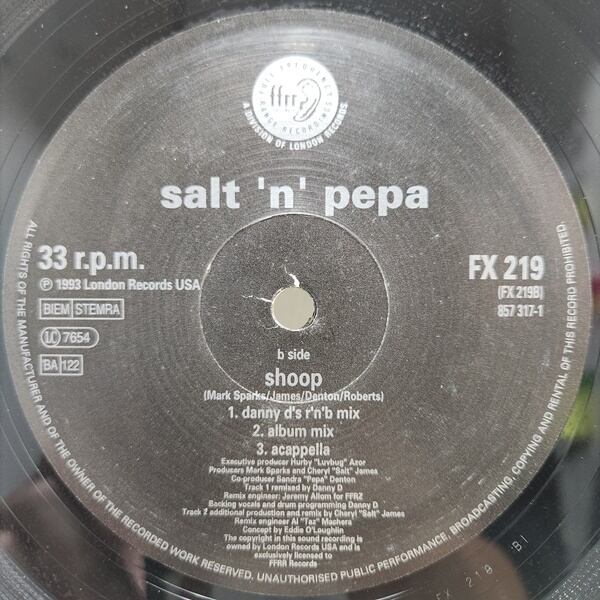 Salt 'N' Pepa / Shoop [FX 219, 857 317-1] - 画像4