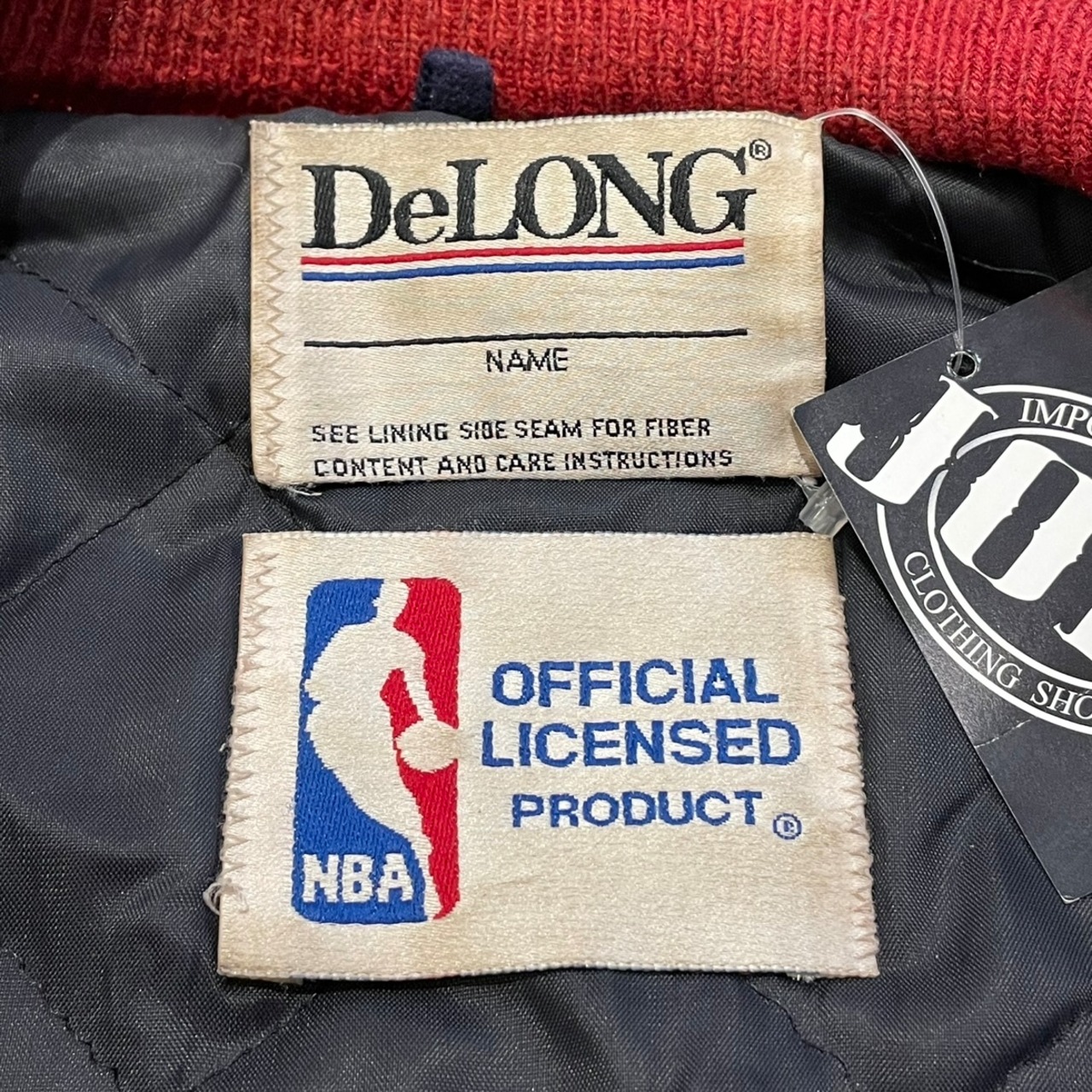 90s DeLONG(デロング) NBA CHICAGO BULLS VARSITY JACKET シカゴブルズ 