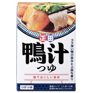 正田醤油 鴨汁つゆ 3袋入 鴨汁 鴨 かもじる カモ汁 つけつゆ そば つゆ うどん 群馬県 群馬 館林 正田 お土産 調味料 土産 かも南蛮そば かも南蛮