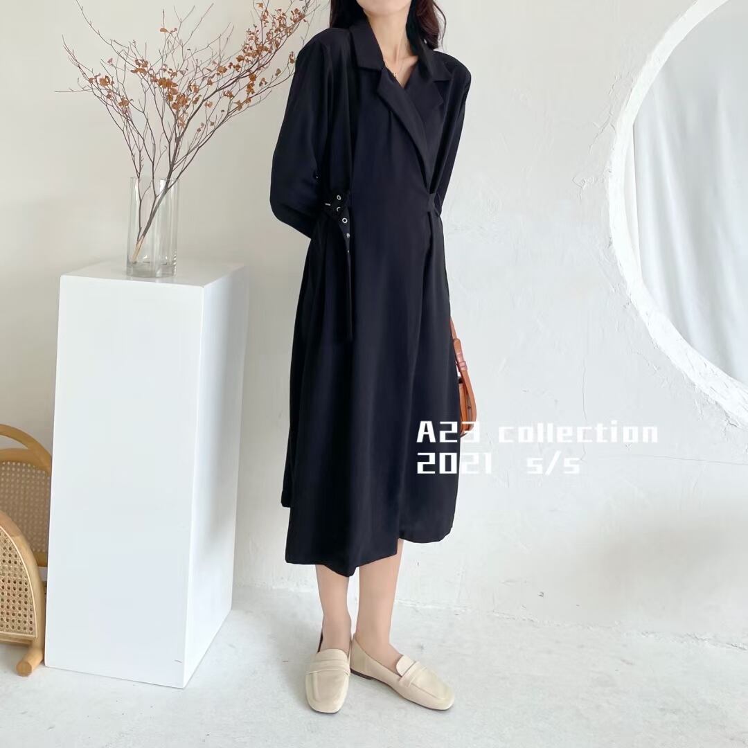 コート風ワンピース　AJ3396-D03