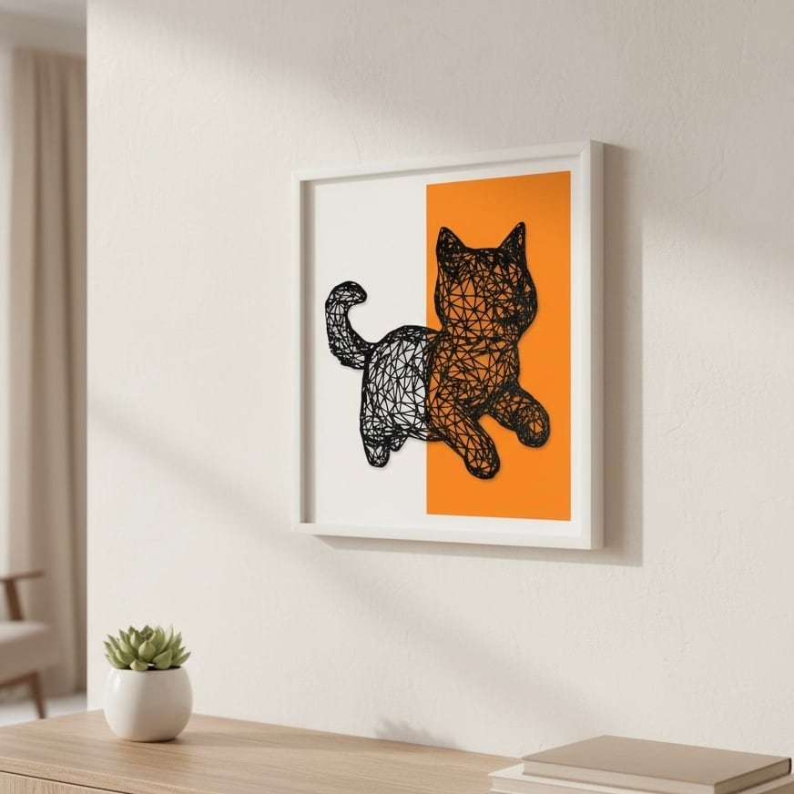 マンチカン オブジェ ウォールプレート ウォールアート ウォールデコ