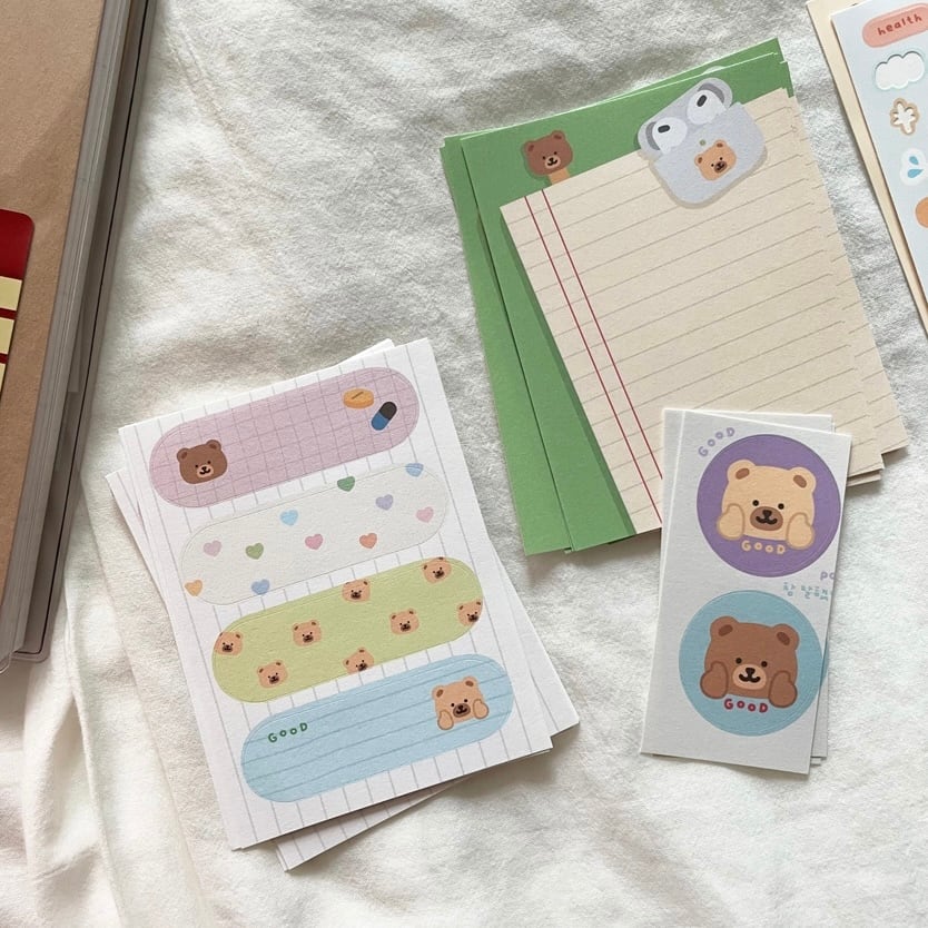 polybear】模造紙ステッカーセット 데일리 모조지 스티커팩 | 韓国文具