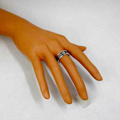 Tribal Rope】 Silver 925 刻印 リング 20号 大ぶり