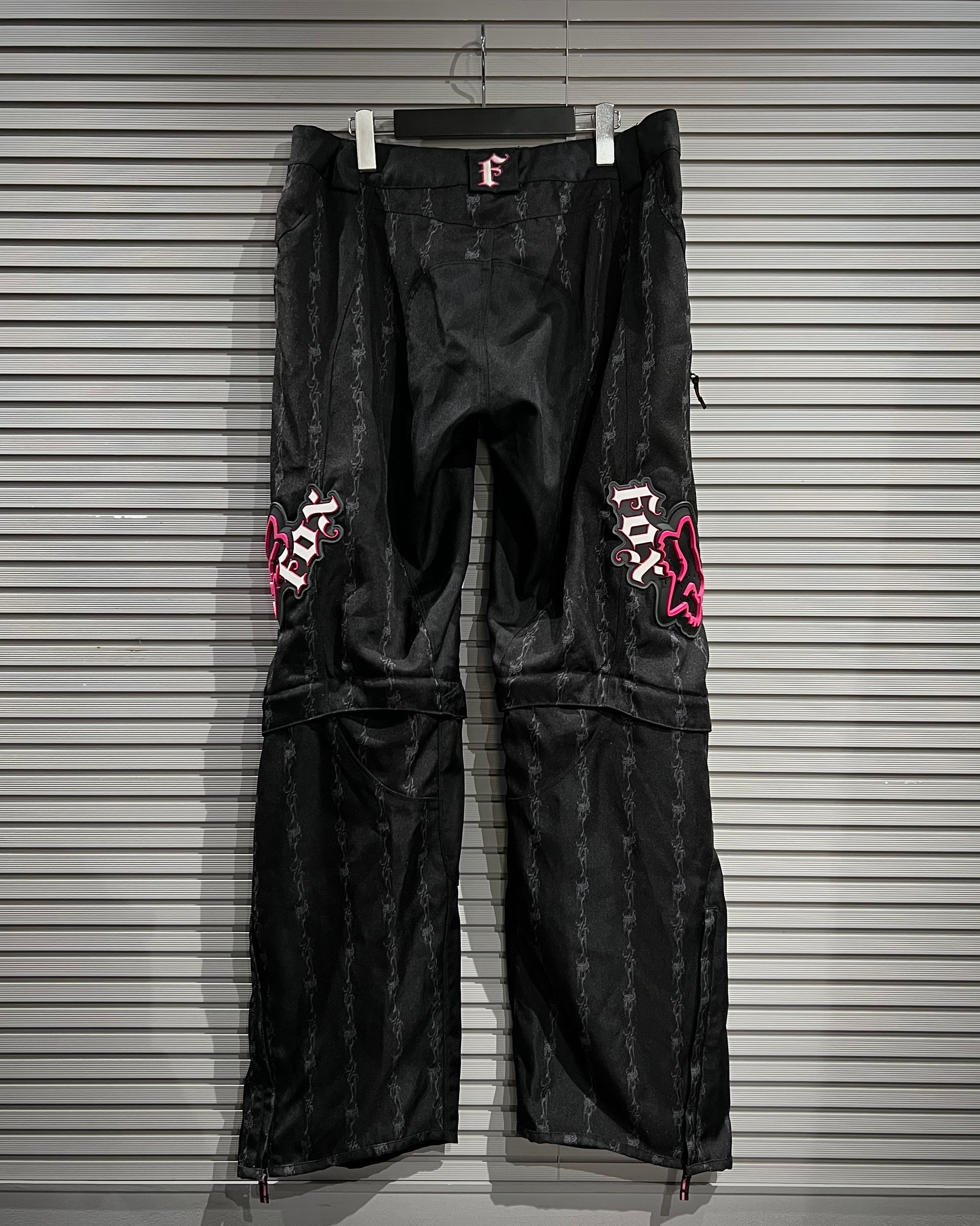 X VINTAGE】 “FOX RACING” “2WAY” Convertible Gimmick Racing Pants