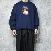 cat & dog friend embroidery sweat