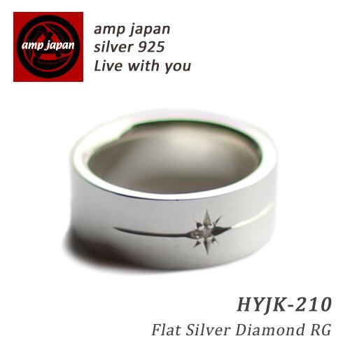 AMP JAPAN/アンプジャパン   フラットシルバーダイアモンドリング  HYJK-210