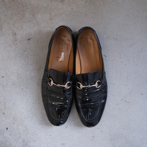 GUCCI / Patent Leather Horsebit Loafers