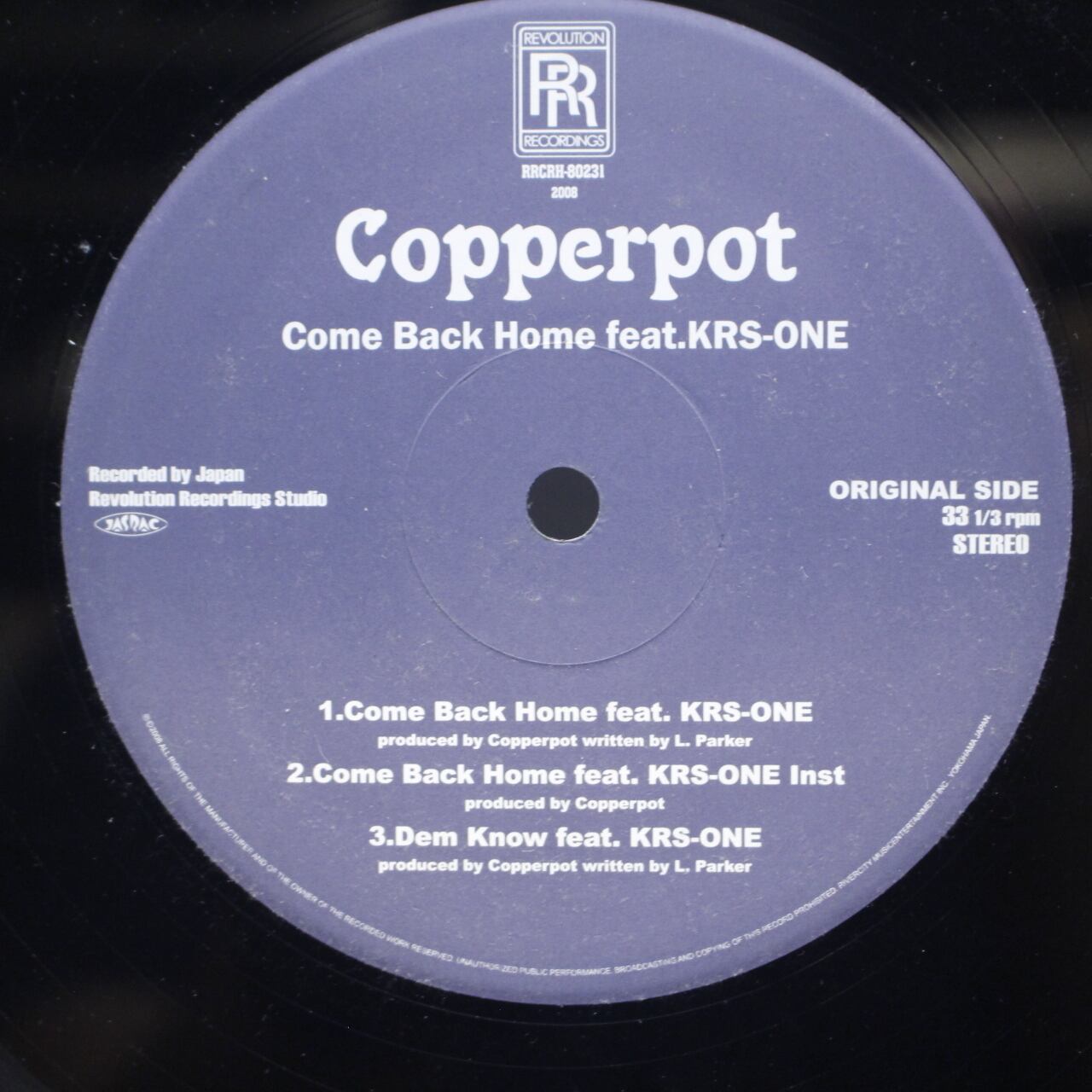 Copperpot Feat. KRS-One / Come Back Home (Volta Masters Remix) [RRCRI-80231] - 画像1