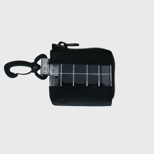 vibram micro case (black×clear) with white glowing zip