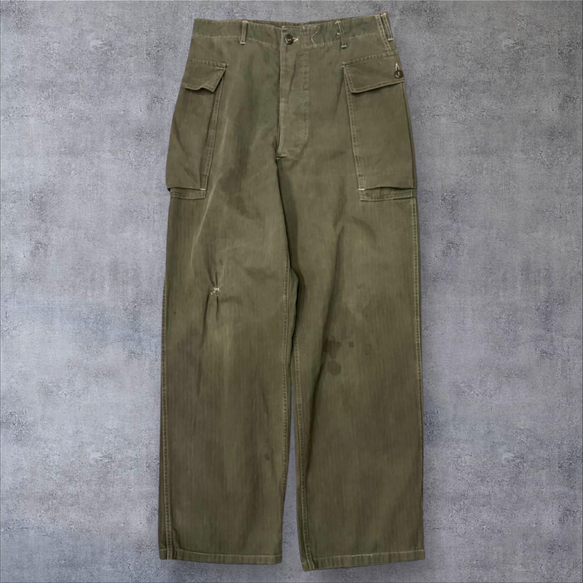 40's U.S.Army M-43 HBT Trousers “尿素ボタン” | spike osu