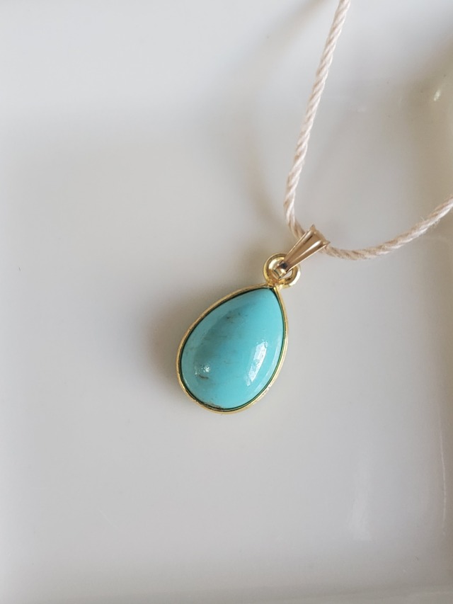 キングマンターコイズ 18KGP 14KGF ペンダントトップ