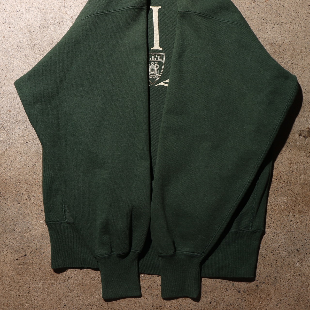 美品 XL MIT 90s USA リバースウィーブ チャンピオン 緑 スウェット グリーン マサチューセッツ Reverse weave champion