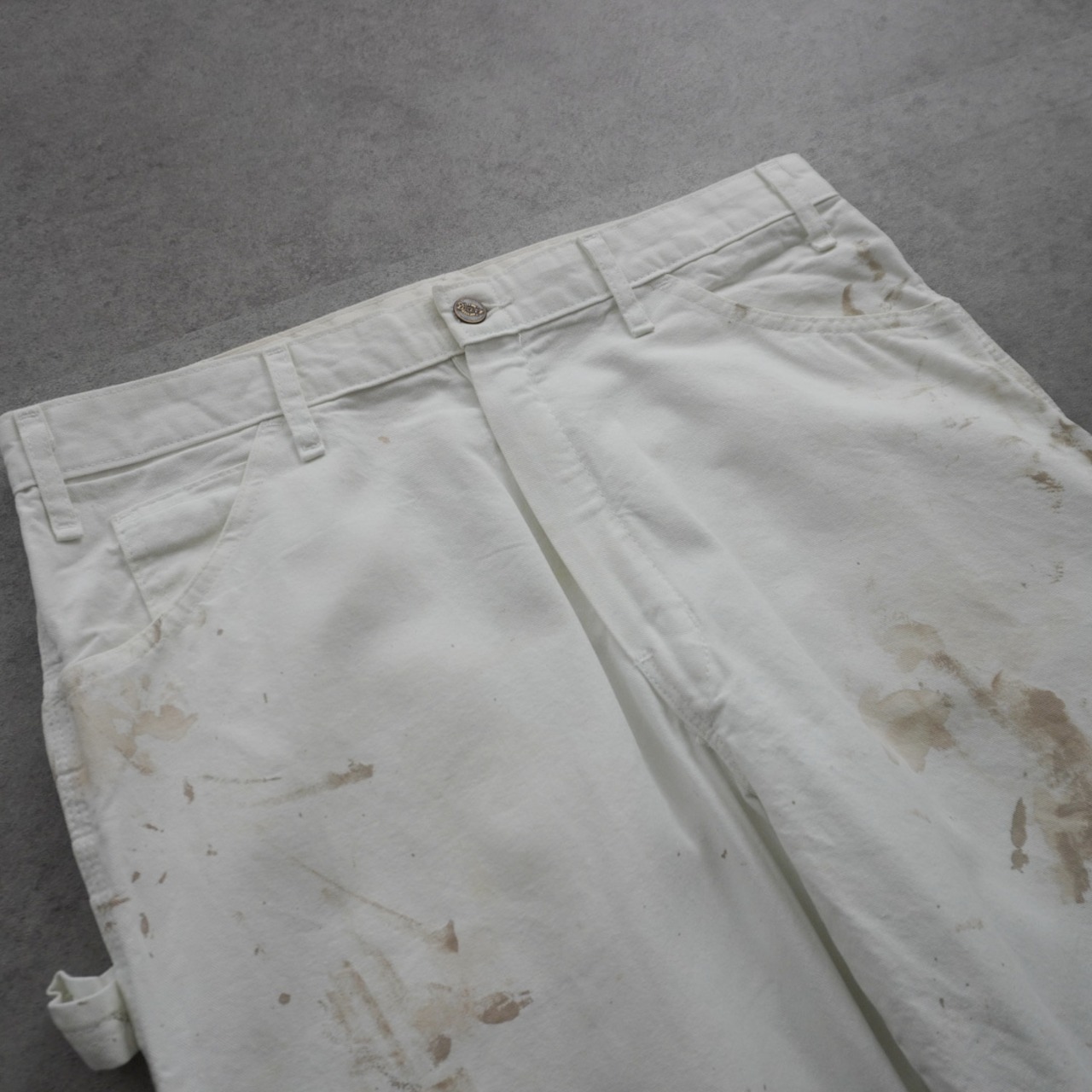 Dickies Distressed Painter Pants White [W34L30相当] 古着 - 4