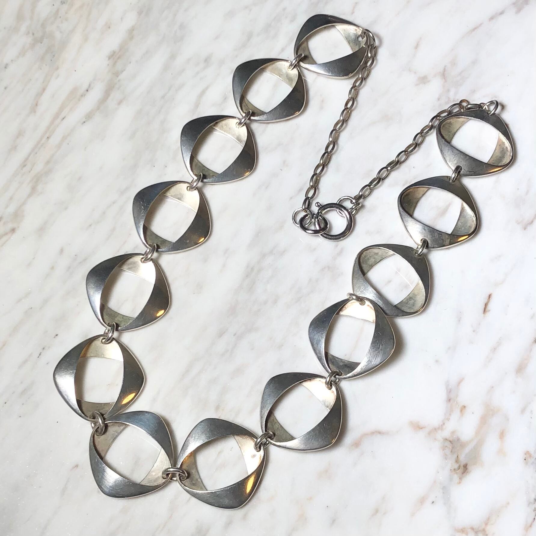 GEORG JENSEN silver necklace designed by Henning Koppel  