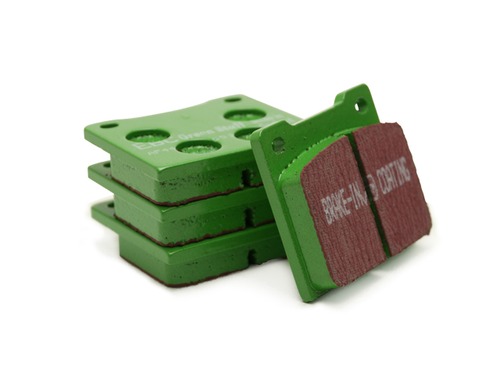 EBC2114 ブレーキパッドセット、EBC 製、グリーン (ストリート向け)、Girling 2ポッドキャリパー、フロント、2014年以前