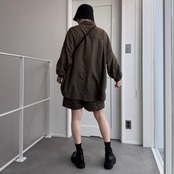 zipデザインオーバーSH/ブラウン