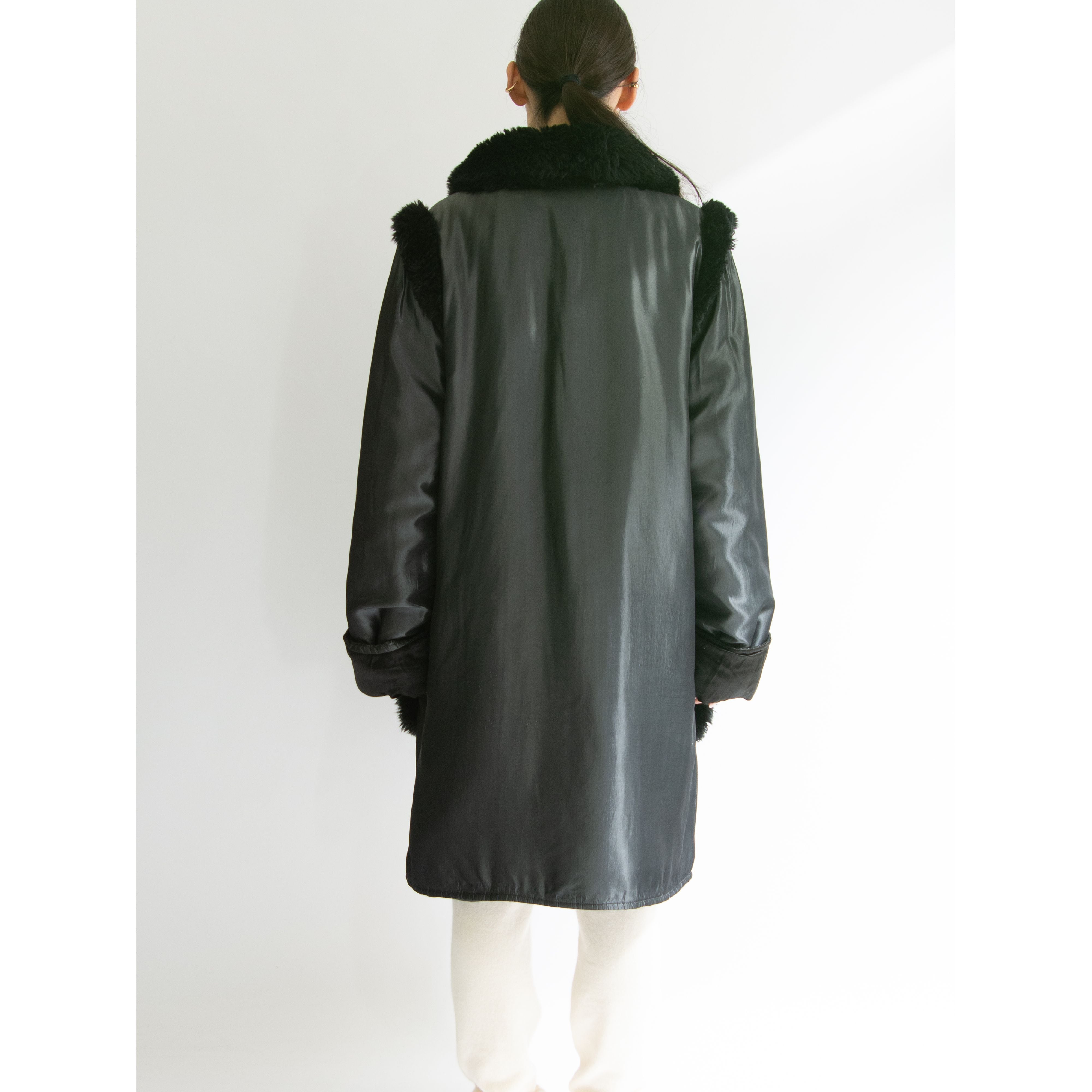 SONIA RYKIEL】Made in France 80-90's Acetate Padding Coat（ソニア 