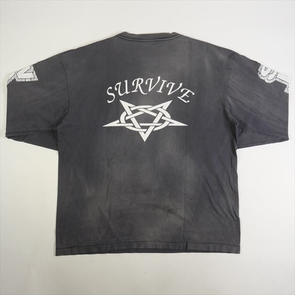 Size【XL】 SAINT MICHAEL セント マイケル 23AW LS TEE/SURVIVE BLACK 