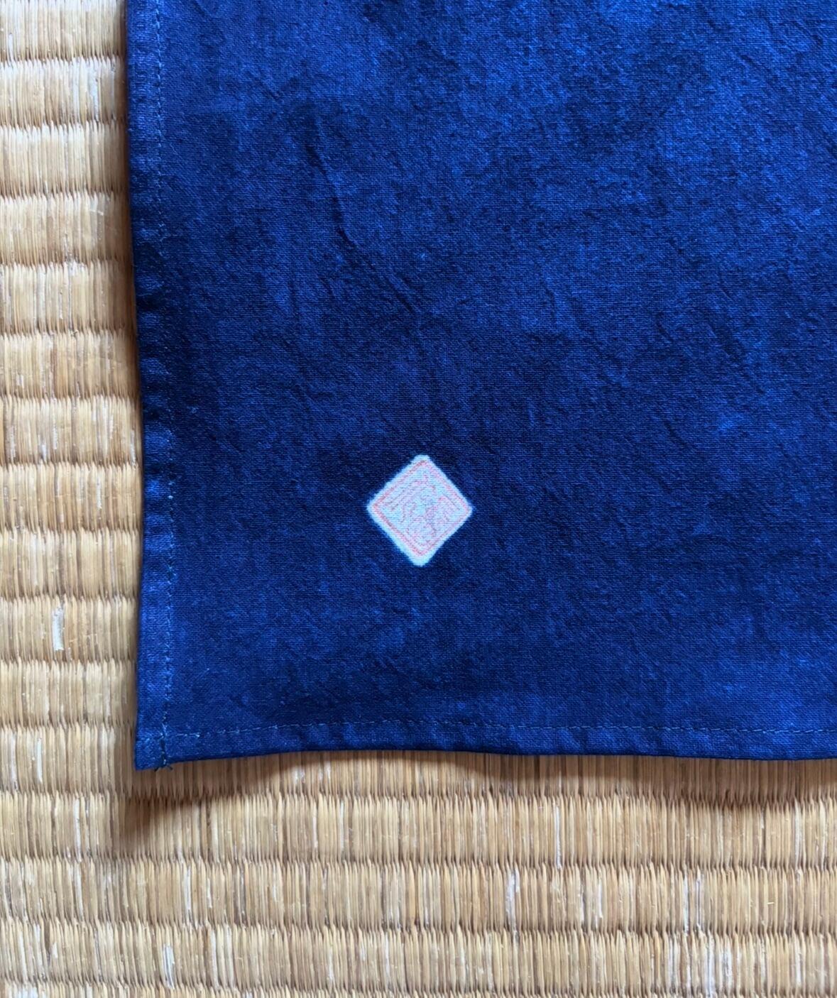 筒描藍染 風呂敷 竹雀A | 長田染工場