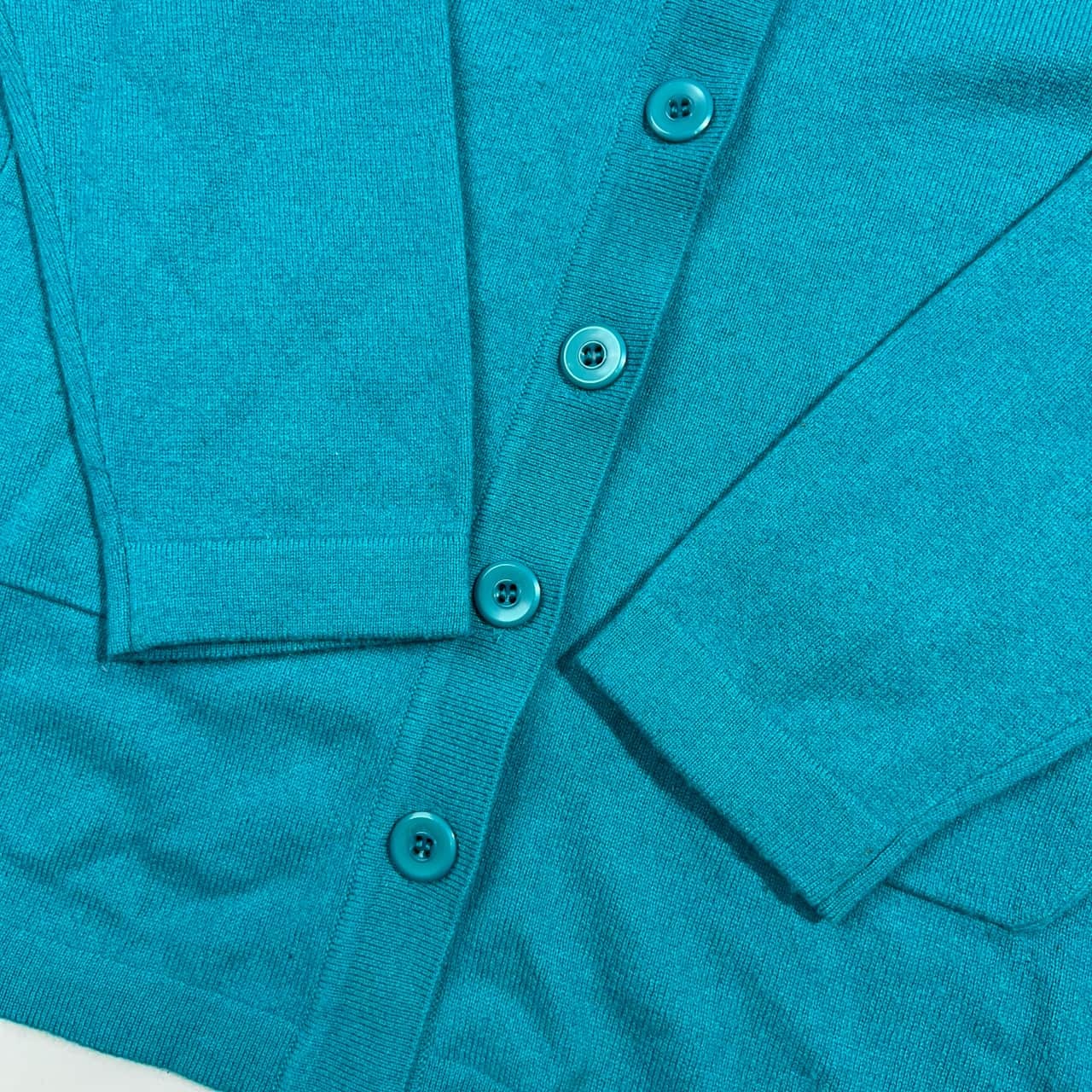 カシミヤ100% Blayais ヴライエ ニット カーディガン 40/ブルー レディース