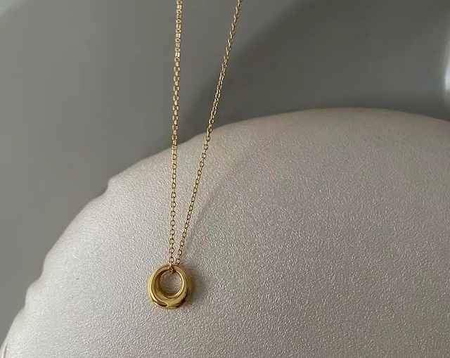 S925 French circle necklace (N206)