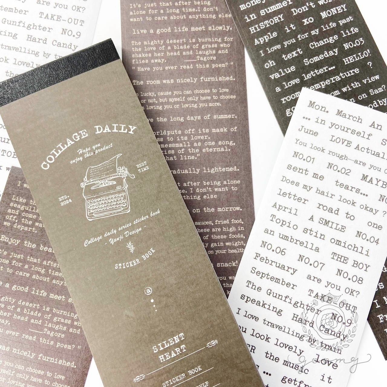 mt716❥文学语录碎片6種 英文 英字 装飾 マステ♡ 海外