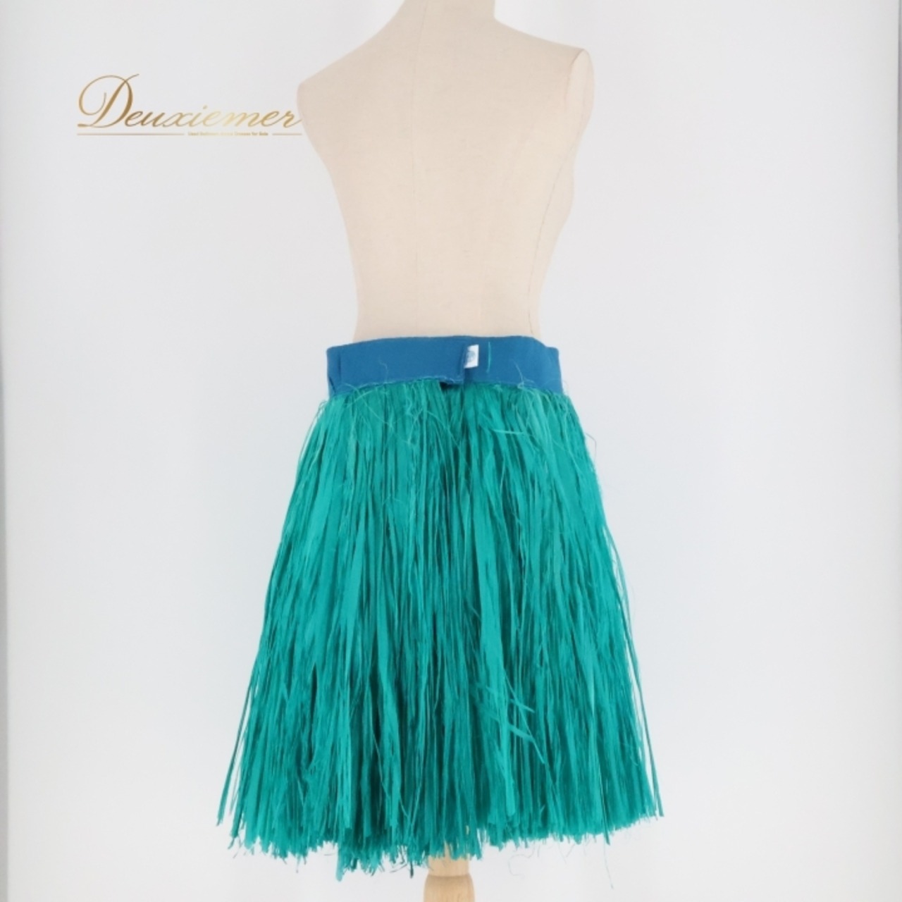 フラダンス 衣装 モレ Hula&Tahiti グリーン系 腰みの スカート タヒチアン マジックテープ 緑 青緑 モレスカート ハワイアン アロハ フラ ダンス レッスン 練習 タヒチ アロハ衣装 ダンス衣装 フラパフォーマンス トロピカル