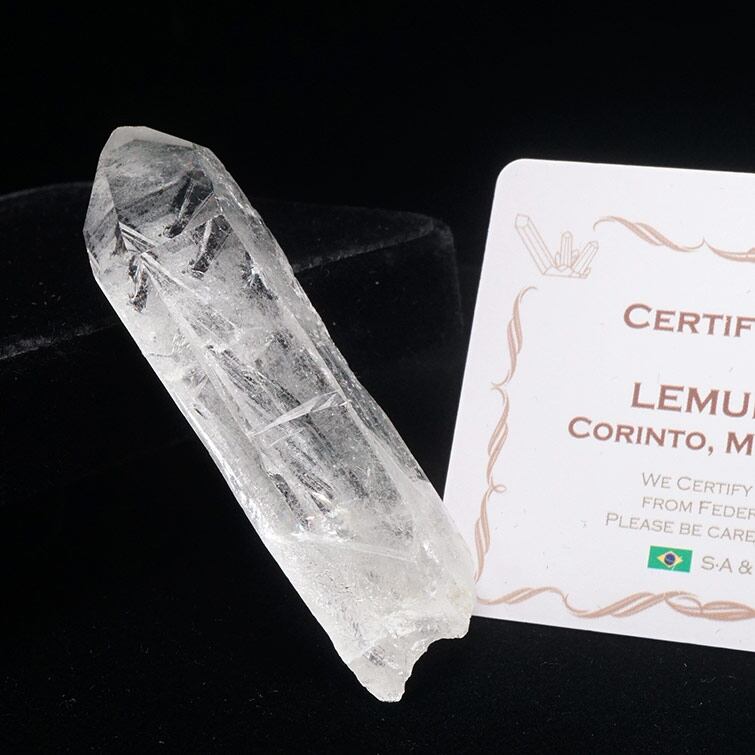 レムリアンシード 水晶 原石 ブラジル ミナスジェライス州 コリント産 証明書付属 一点物 271-701