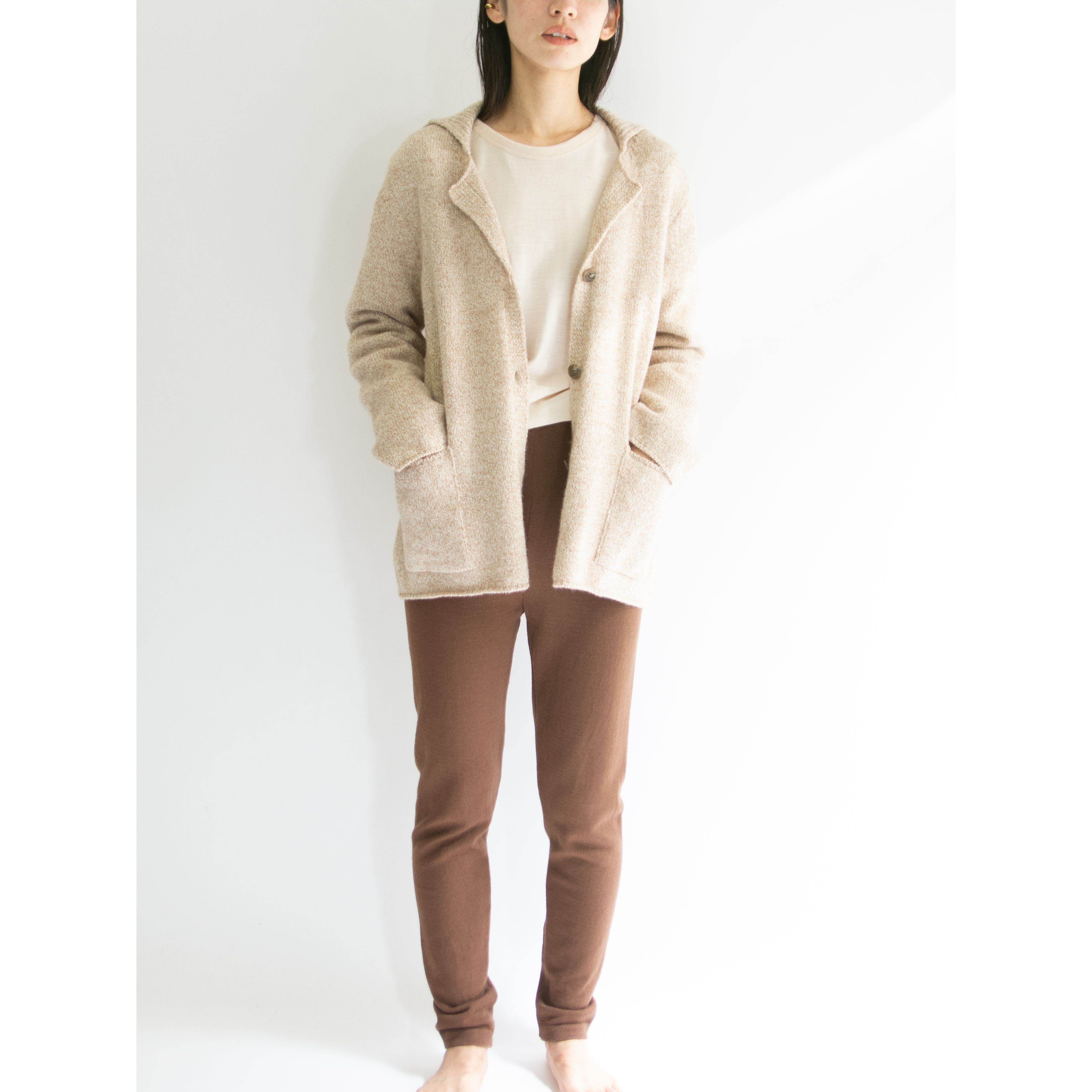 LANCEL】Made in Japan Wool-Nylon Knit Jacket Cardigan（ランセル ...