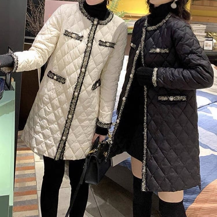 ラインツイードキルティングコート H234 | Frurue