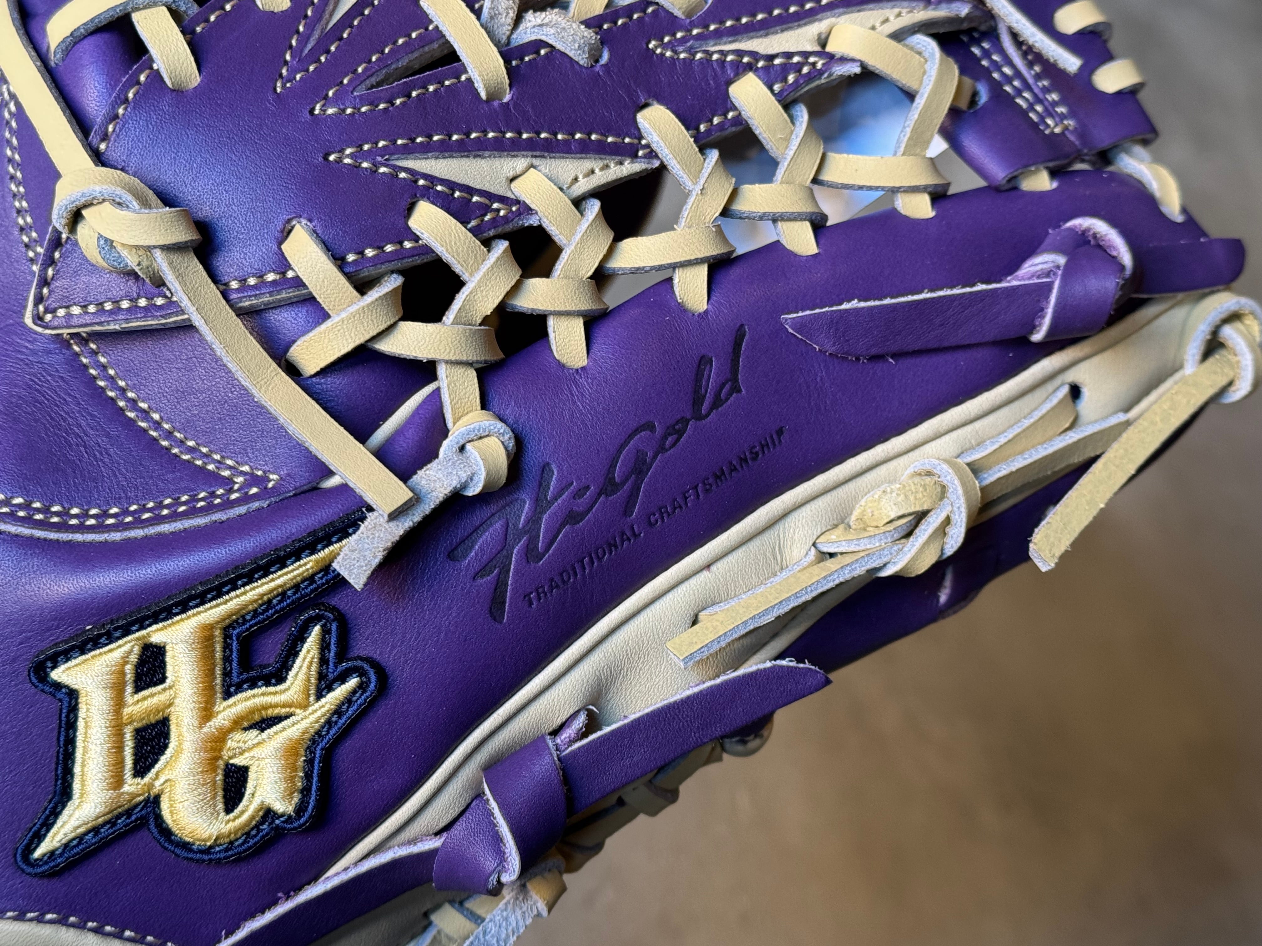 超限定【Hi-GOLD】軟式用グローブ 外野手用 真極シリーズ Limited