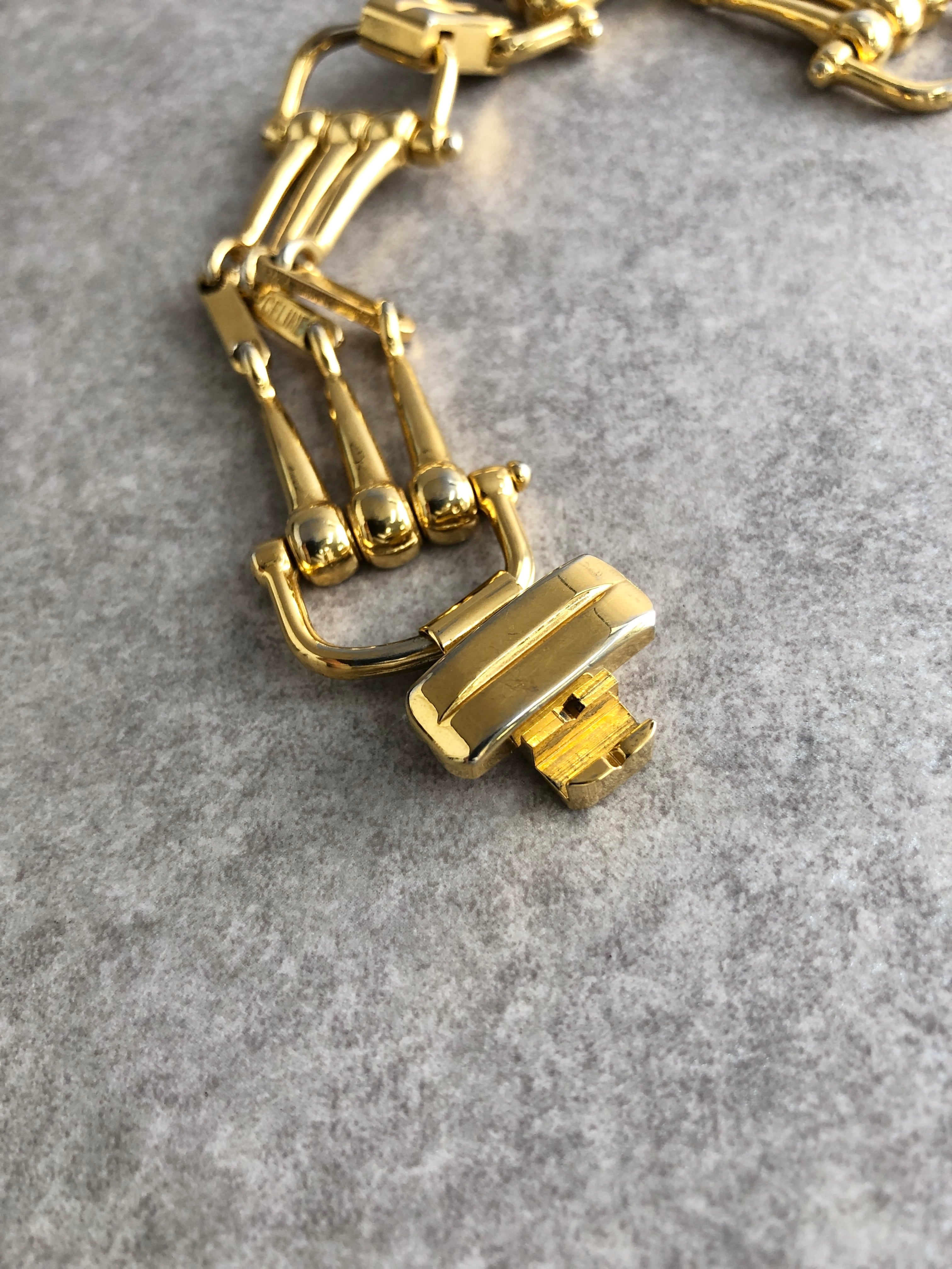 CELINE セリーヌ ブレスレット ゴールド ホースビット vintage