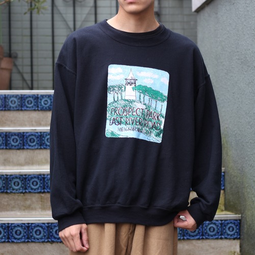 USA VINTAGE PRINT DESIGN SWEAT SHIRT/アメリカ古着プリントデザインスウェット