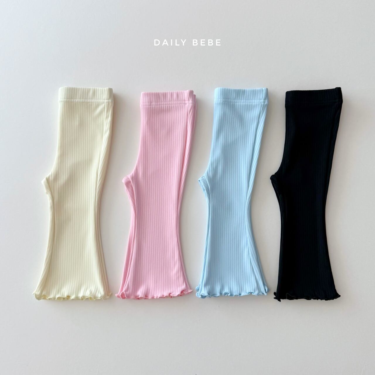 «sold out»«ジュニアサイズあり»«daily bebe» サマーフレアパンツ 4colors