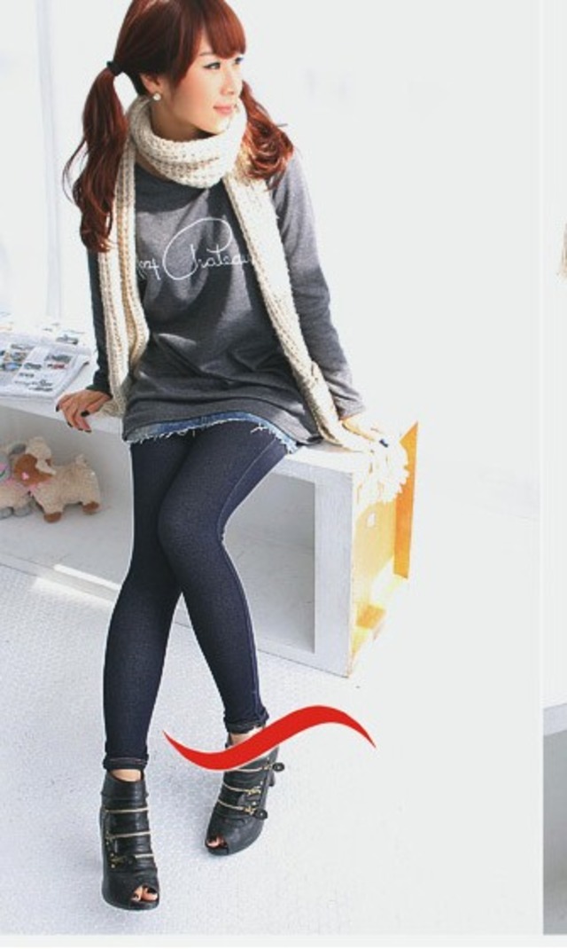 (即納）着回し力抜群！　コットンパギンス　レギンス　　選べる2色