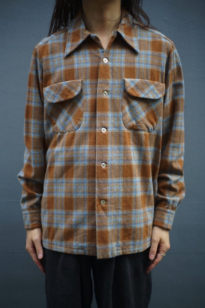 PENDLETON Vintage open collar wool shirt [1970s-] Vintage Wool