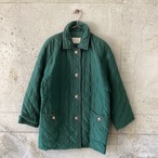 Twist button quilted coat