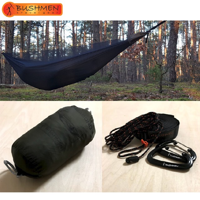 BUSHMEN ブッシュメン VAGABOND Hammock set ハンモック 軽量 パラシュート 蚊帳付き