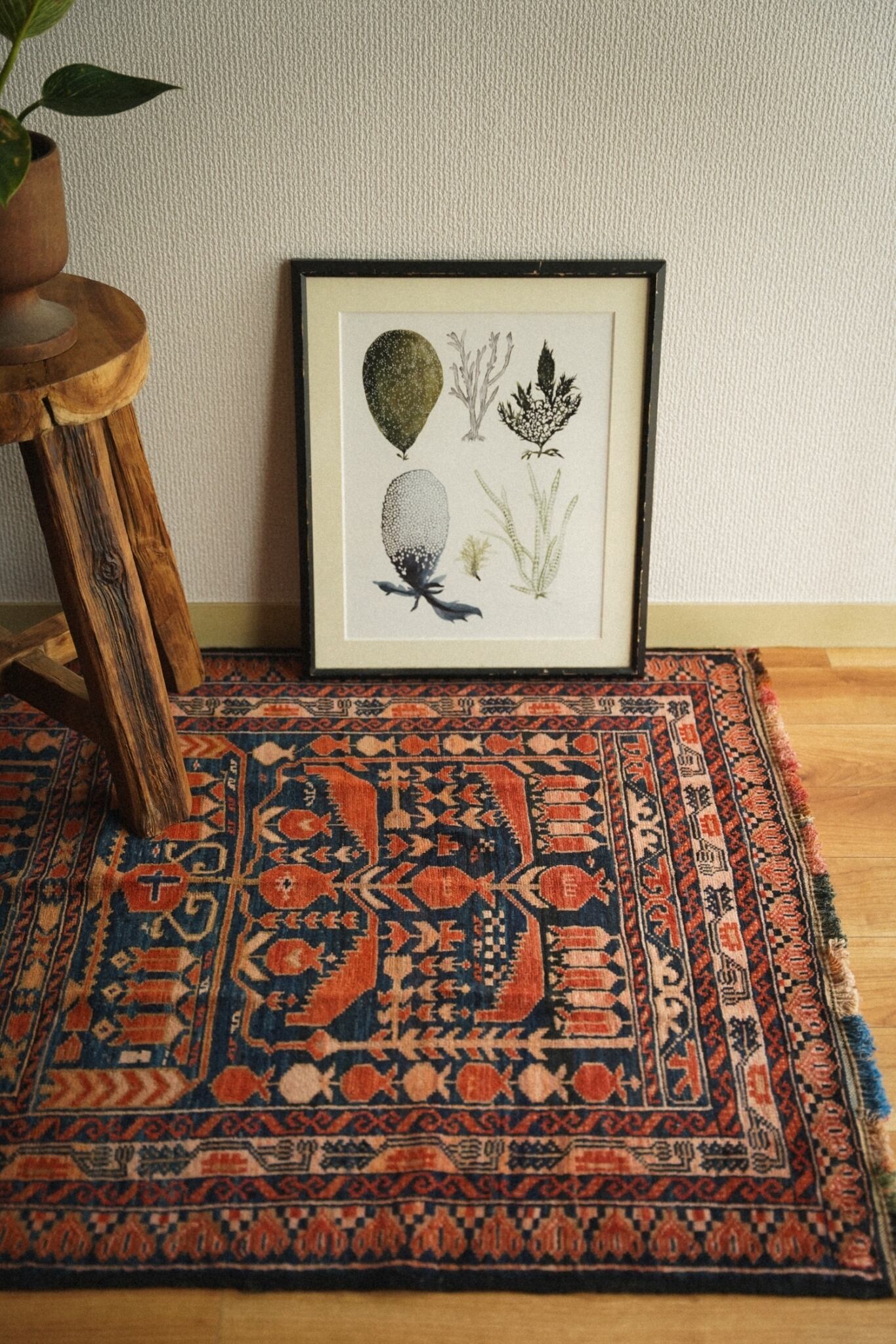 1423-Vintage Turkmen Ali khoja rug | 手織りのヴィンテージラグ専門