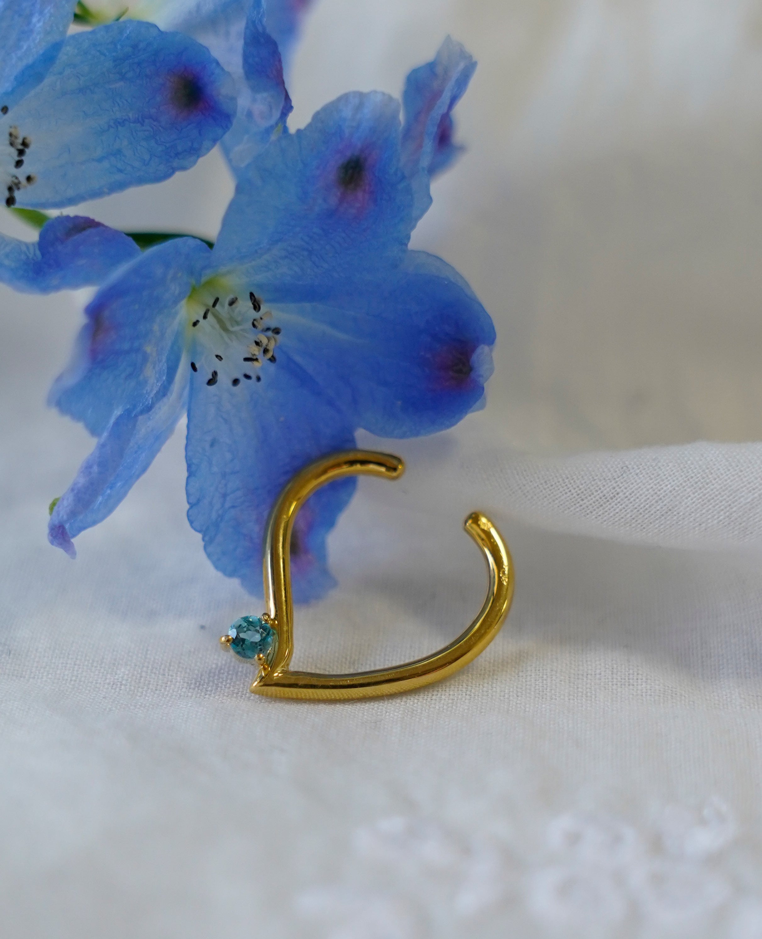 (SV)BlueTopaz Earcuff