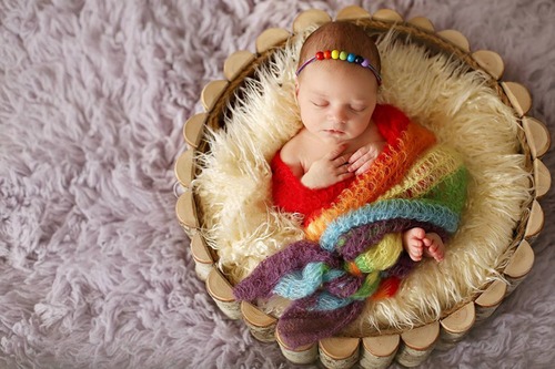 ニューボーンフォト　newborn photo に♡ おくるみ ラップ 秋冬 小物