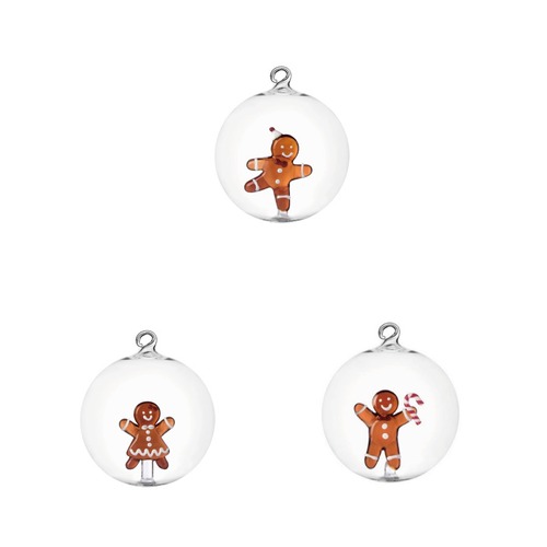 CHENDORF (イッケンドルフ) SCHIACCIANOCI/Christmas ball gingerbread  ジンジャーブレッドのの ガラスオーナメント