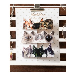 ネコ/にゃんこ猫モチーフのヘアクリップ/送料220円〜C0pernicus