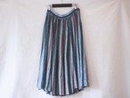 ~70's America vintage nep cotton stripe gather skirt