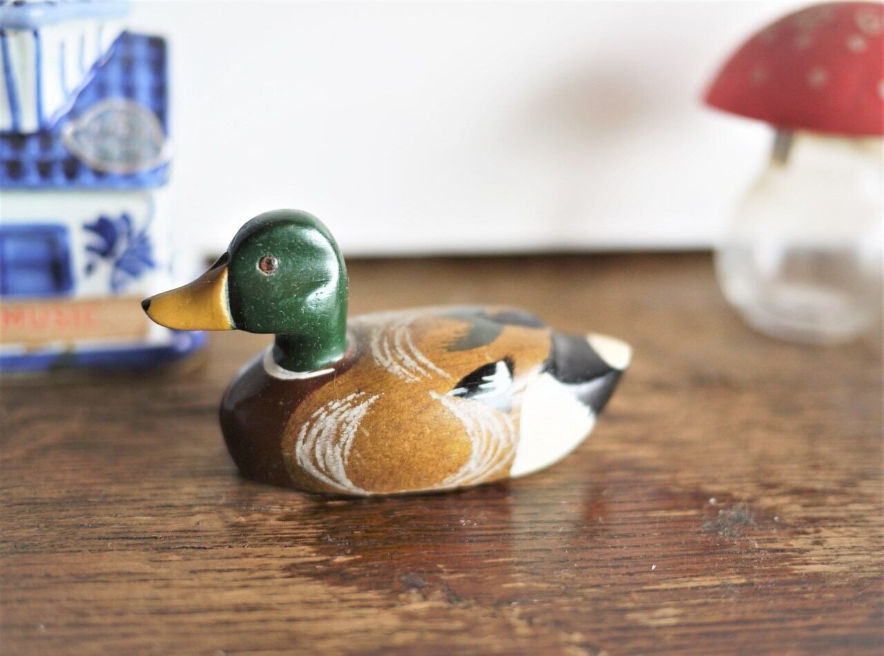 ミニデゴイ DECOY 木製かも 水鳥