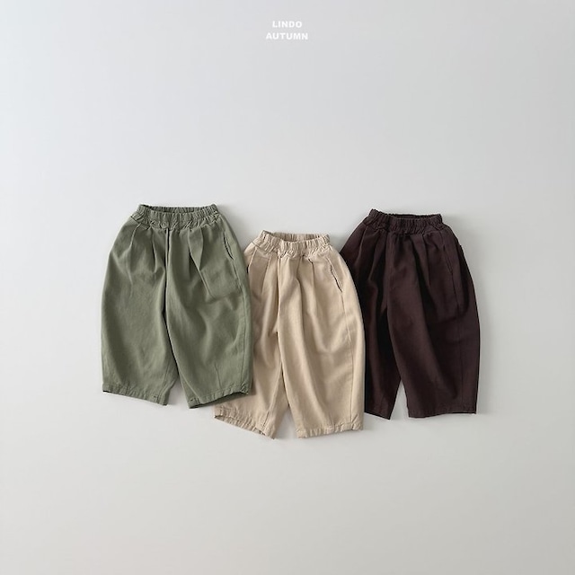 【取寄】lindo|chubby cotton pants|とんとんコットンパンツ|XS-XL|kids|26 autumn