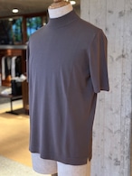 GRANSASSO　/　12Gソフトコットン半袖モックネックニット