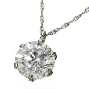 プラチナPt 1ctダイヤモンドペンダント/ネックレス（鑑別書付き） | F-shop