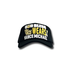 VANCE MICHAEL God Bless The Child Trucker Hat -BLACK-